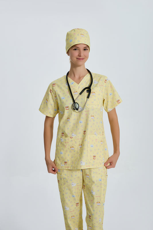 Puppy Bloom Scrub Cap