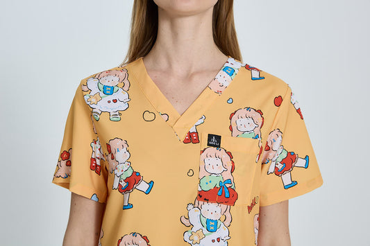 Honey Hello-Sunshine scrub top