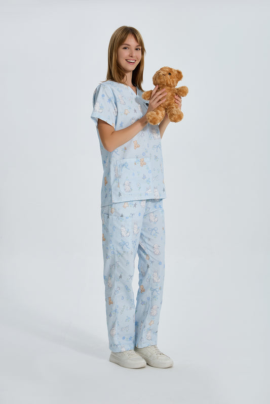 Bluebell Bunny Scrub Pant