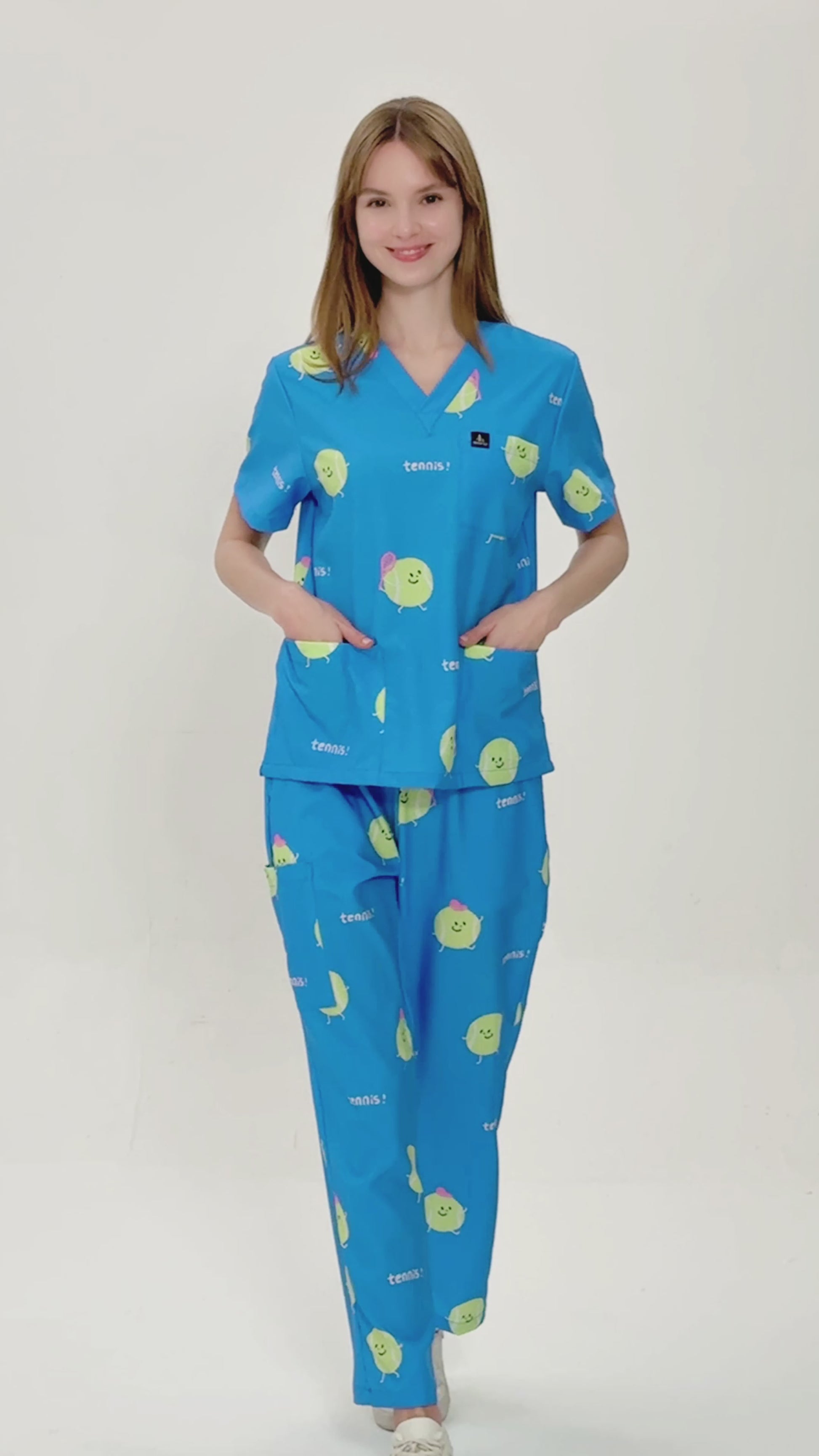 Match Point! Scrub Top